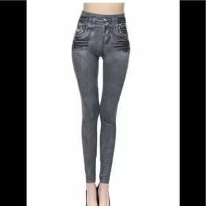 GENIE Jeggings Gray Jeans look S/M NWOT